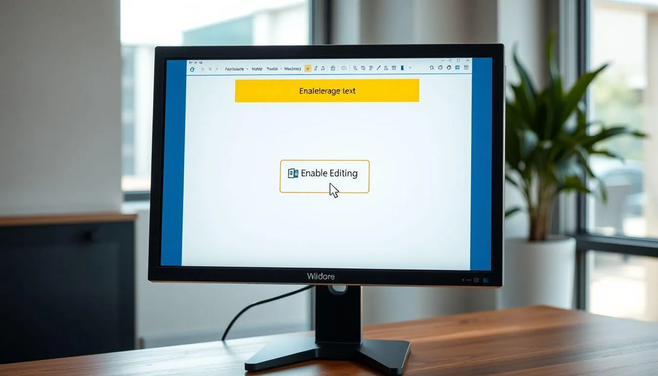 Cara Membuka Word yang Terkunci dengan Mengaktifkan Editing (c) Ilustrasi AI