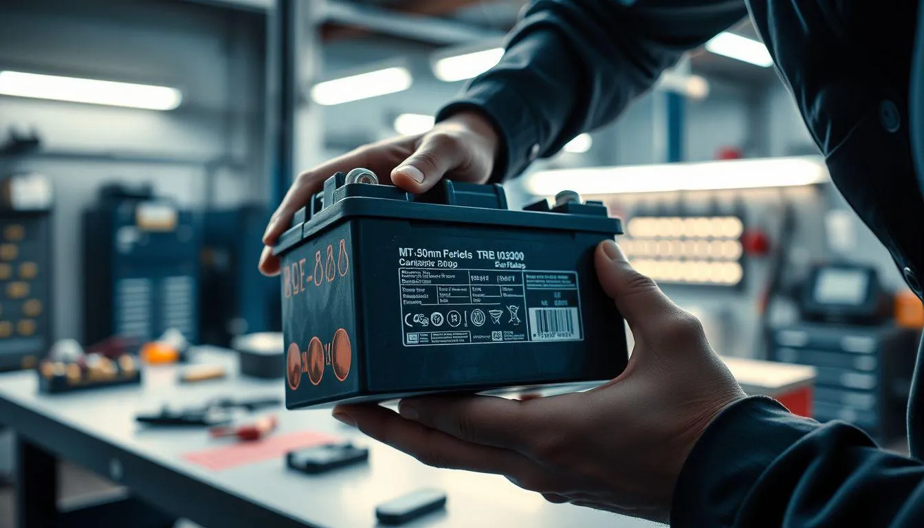 Memperhatikan Spesifikasi dan Dimensi Aki (c) Ilustrasi AI