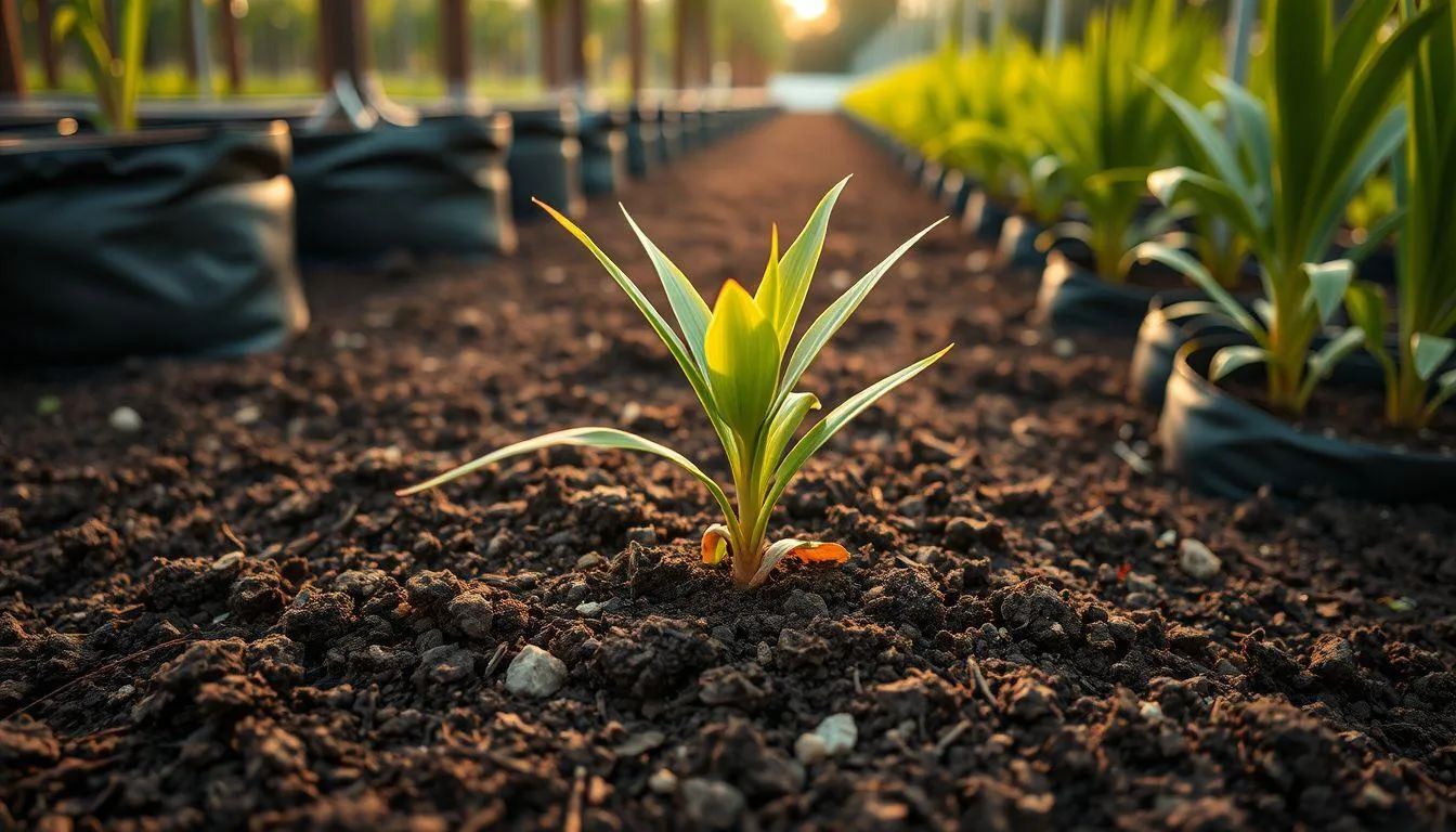 Perawatan Awal Bibit Sawit (c) Ilustrasi AI