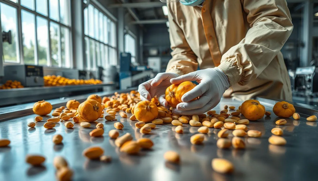 Proses Seleksi dan Pengujian Biji Sawit (c) Ilustrasi AI