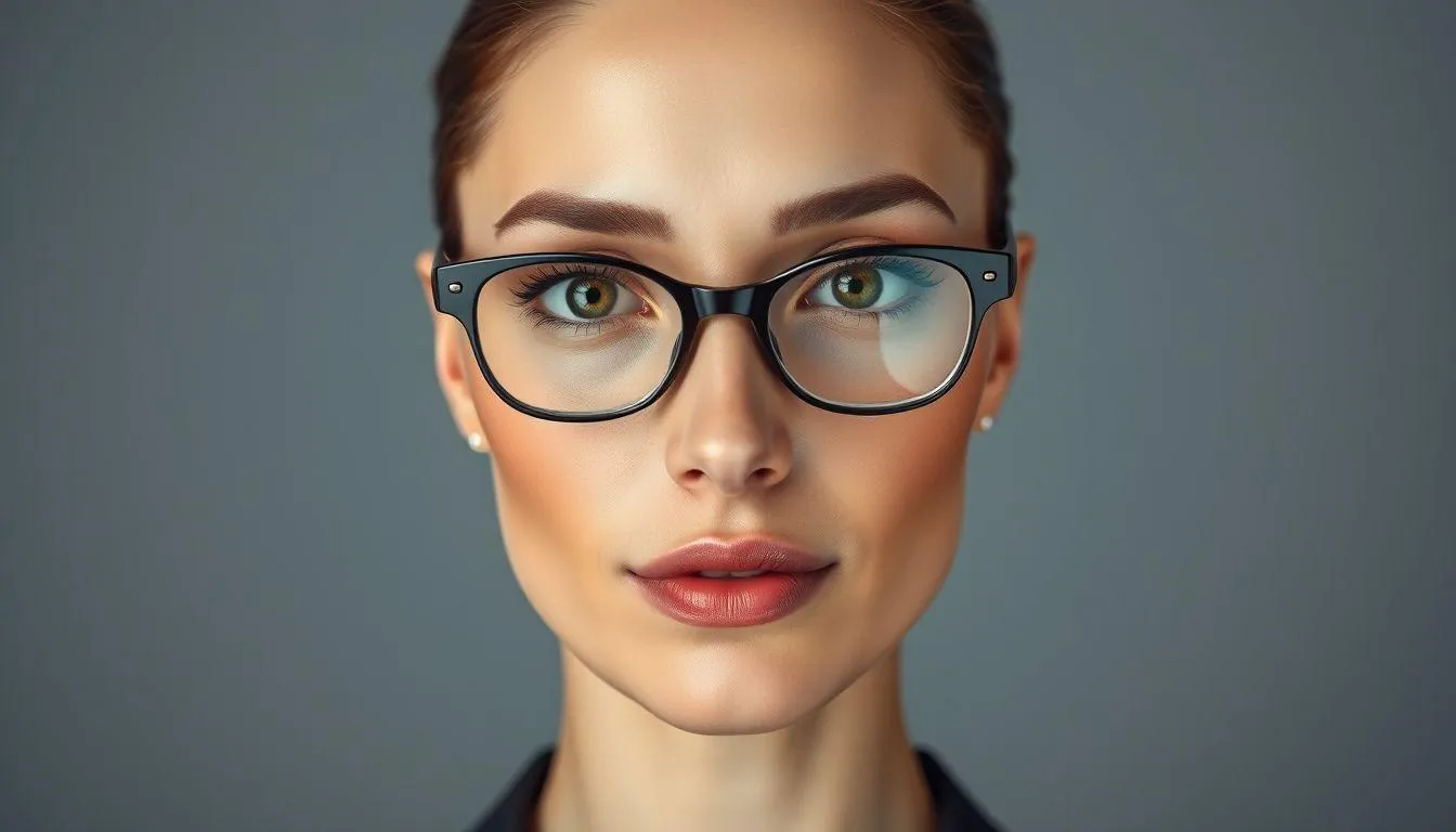 Frame Kacamata untuk Wajah Oval, Hati, dan Berlian (c) Ilustrasi AI