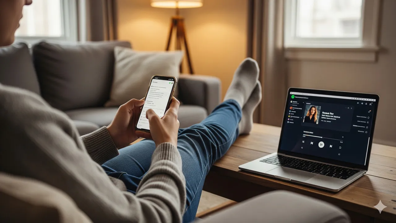 Tips Memilih Lagu di Spotify Tanpa Premium (c) Ilustrasi AI