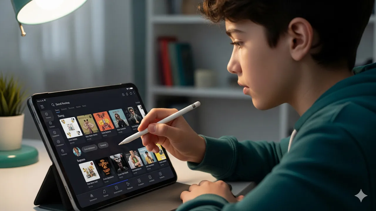 Aplikasi Pihak Ketiga untuk Memilih Lagu (c) Ilustrasi AI