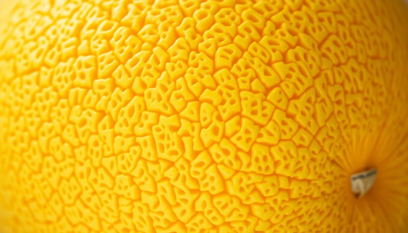 Memeriksa Tekstur dan Permukaan Melon (c) Ilustrasi AI