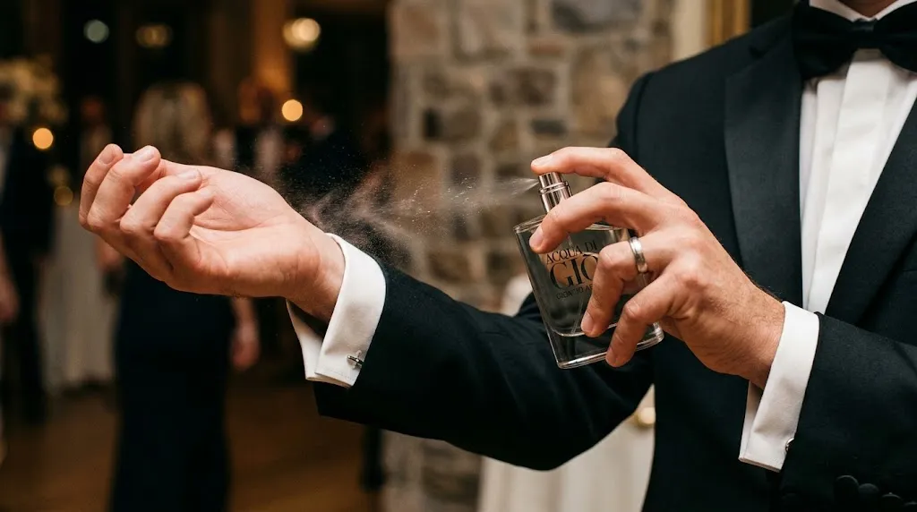 Wangi Parfum yang Cocok untuk Pengantin Pria. (Gambar: AI Generated)
