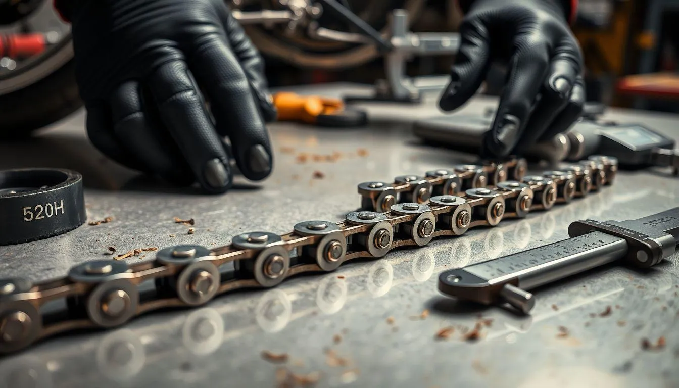 Memahami Kode dan Ukuran Rantai Motor (c) Ilustrasi AI