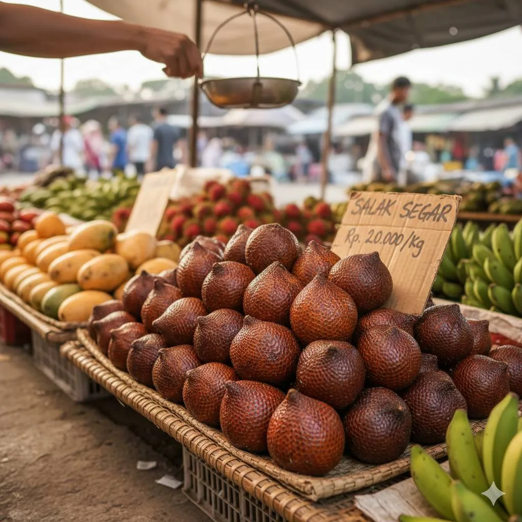 Mengenal Karakteristik Salak yang Matang dan Manis (c) Ilustrasi AI