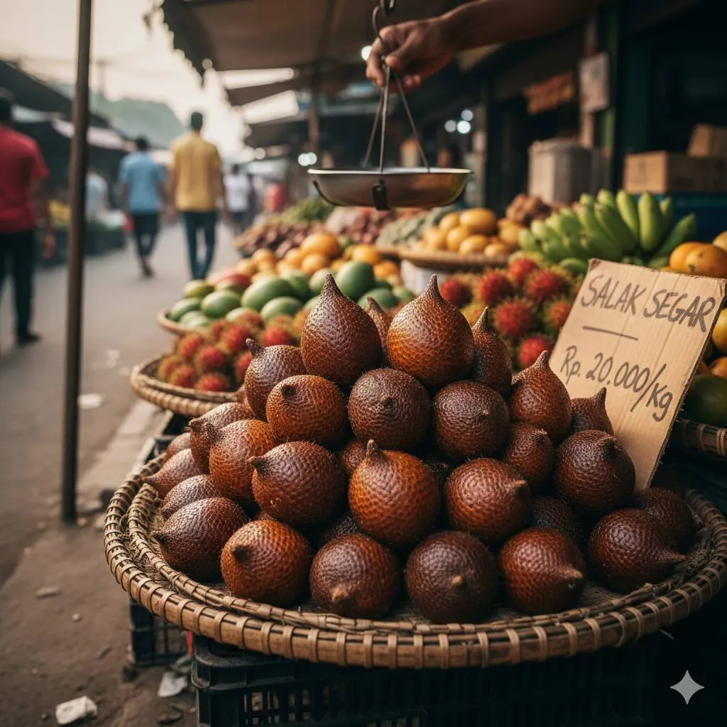 Mengenali Salak Manis dari Bentuk dan Ukuran (c) Ilustrasi AI