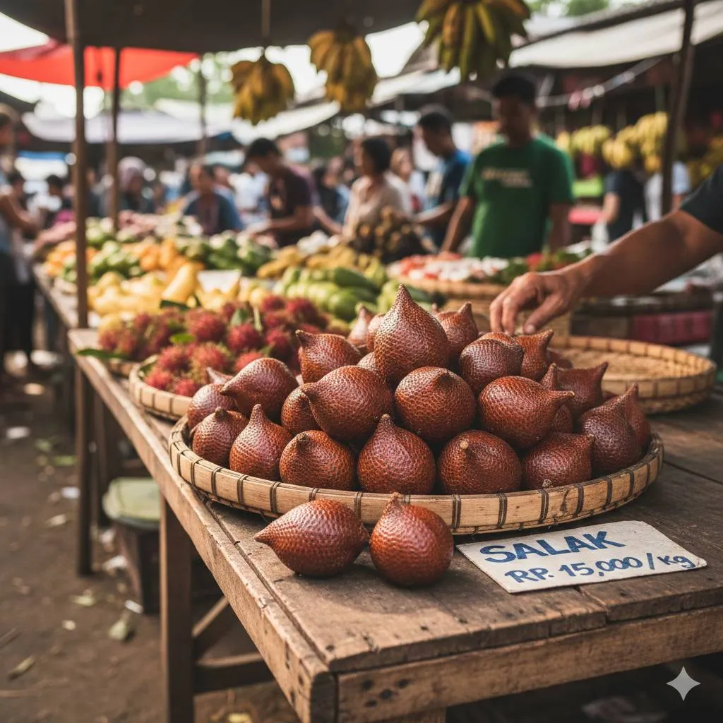 Mengenali Aroma Salak yang Matang dan Manis(c) Ilustrasi AI