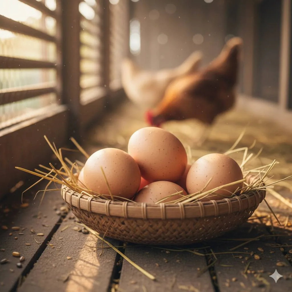 Menilai Kualitas Isi Telur Setelah Dipecahkan (c) Ilustrasi AI