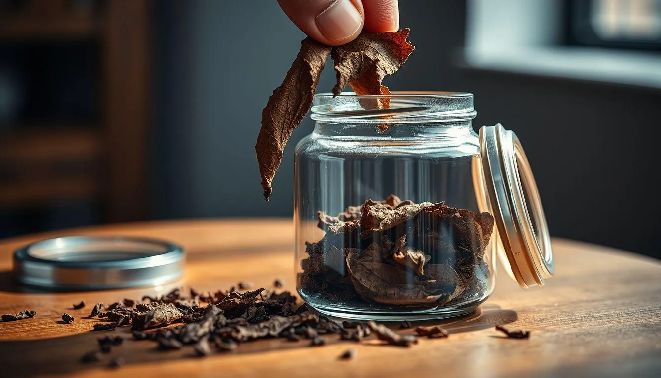 Menyimpan Tembakau dengan Benar (c) Ilustrasi AI