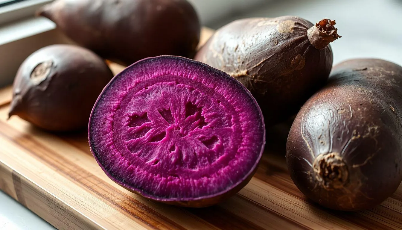 Memperhatikan Warna dan Aroma Ubi Ungu (c) Ilustrasi AI