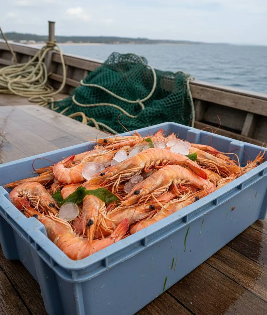 ilustrasi udang - image by AI