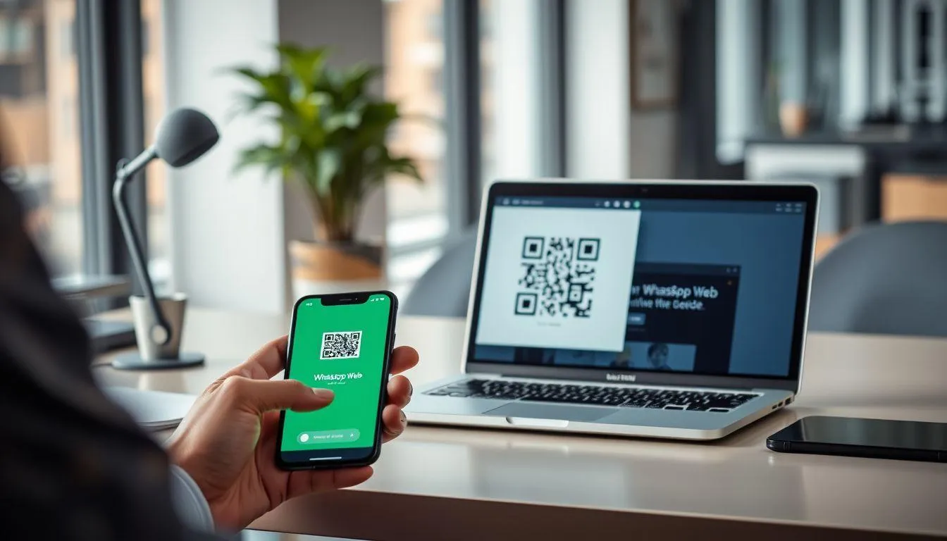 Menggunakan WhatsApp Web (c) Ilustrasi AI