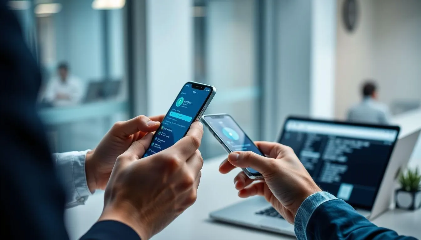 Keamanan Data Saat Transfer Kontak (c) Ilustrasi AI