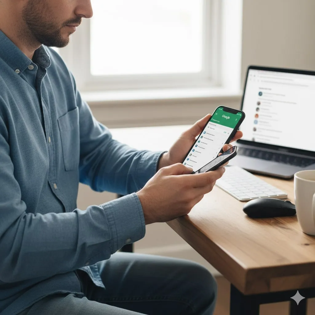 1. Cara Memindahkan Kontak Melalui Akun Google (c) Ilustrasi AI