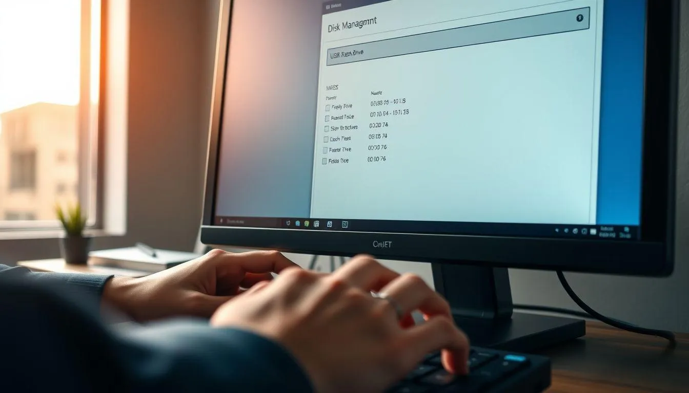 Cek Status Flashdisk di Disk Management (c) Ilustrasi AI