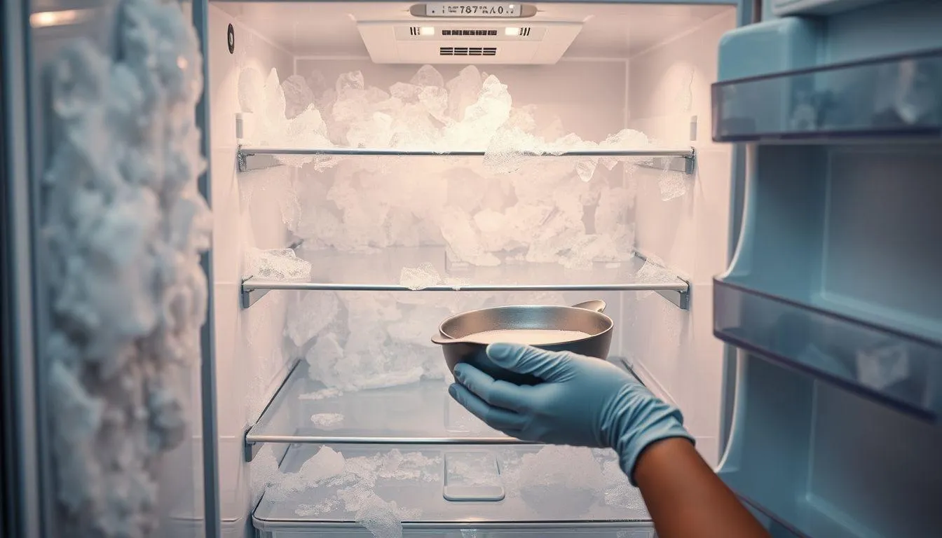 Melakukan Defrosting untuk Menghilangkan Penumpukan Es (c) Ilustrasi AI