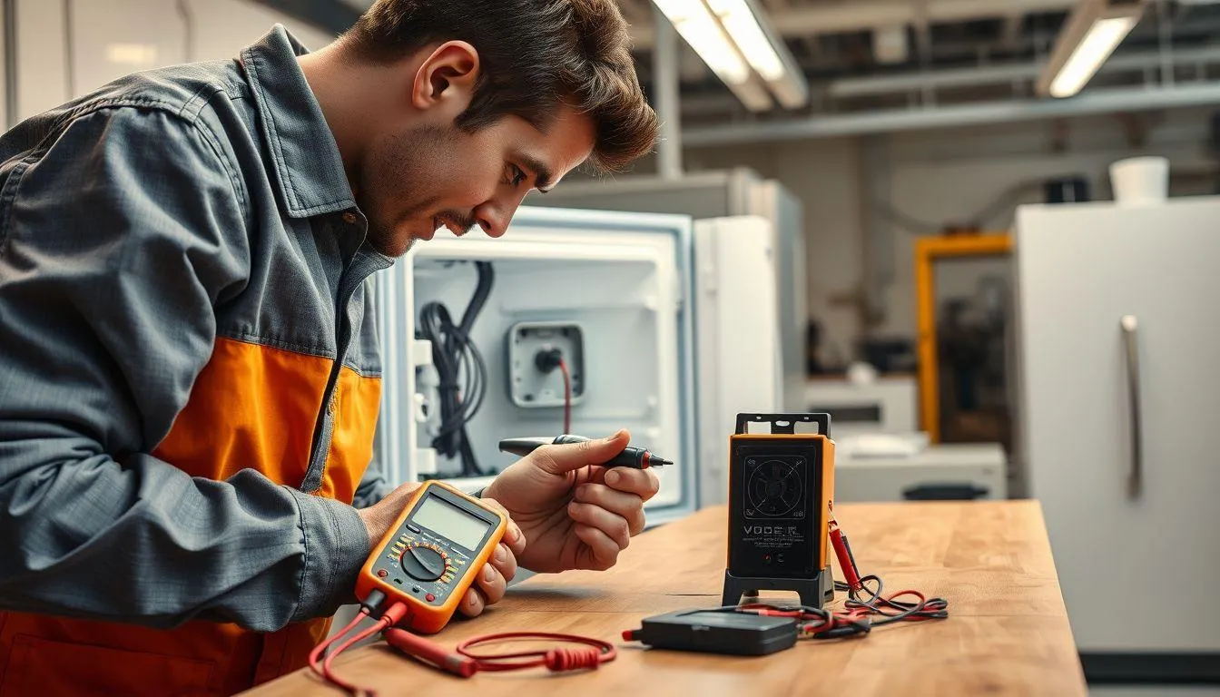 Memeriksa Sistem Kelistrikan Freezer (c) Ilustrasi AI