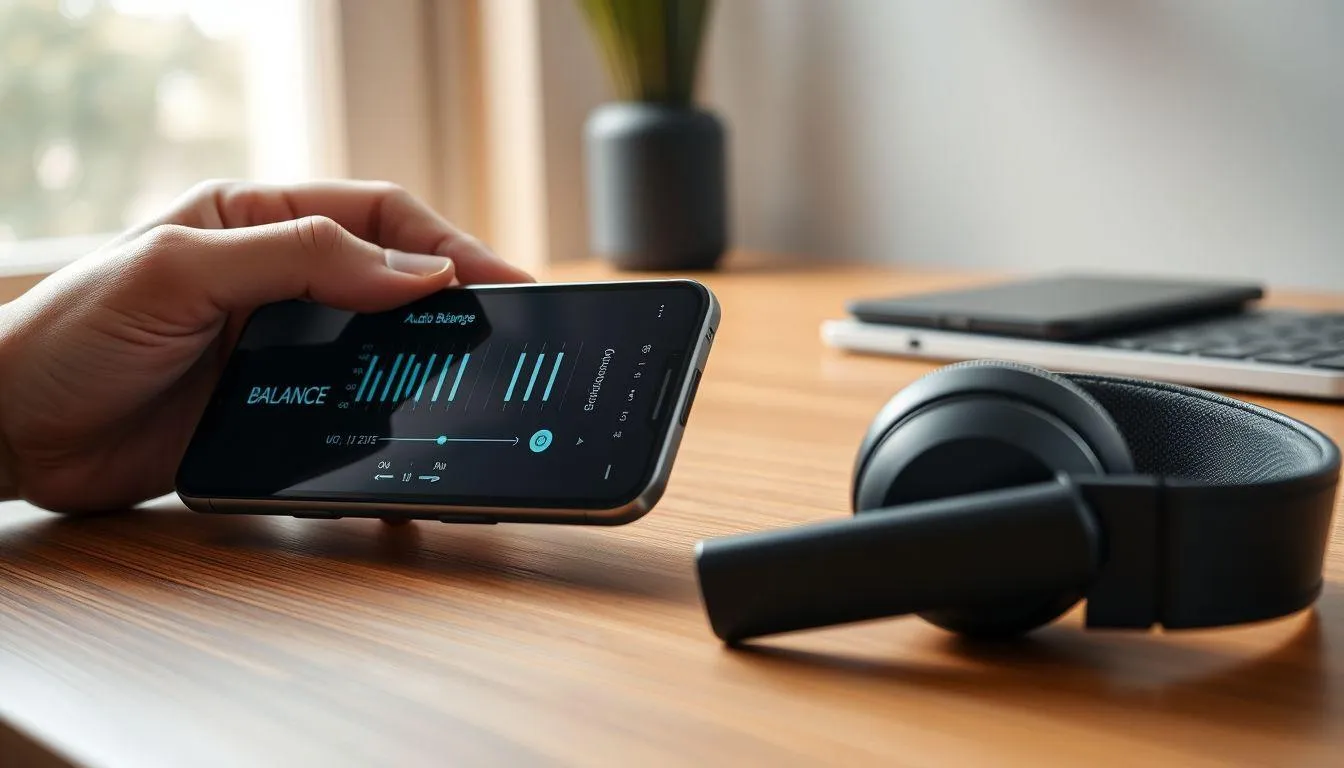 4. Mengecek Pengaturan Audio Balance di Perangkat (c) Ilustrasi AI