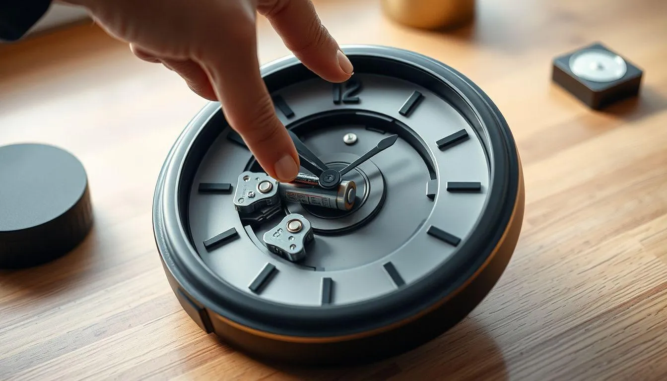 1. Memeriksa dan Mengganti Baterai Jam Dinding (c) Ilustrasi AI