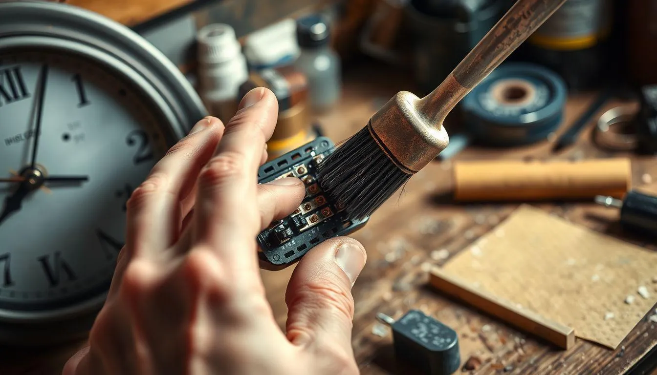 2. Membersihkan Konektor Baterai yang Berkarat (c) Ilustrasi AI