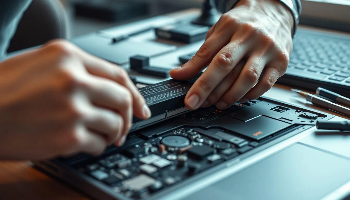 10. Reset Keyboard dengan Melepas Baterai (c) Ilustrasi AI