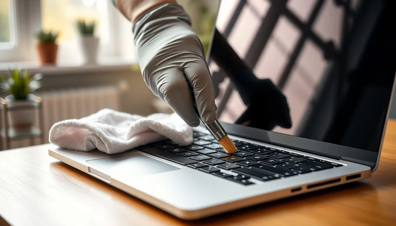 Tips Mencegah Keyboard Laptop Rusak (c) Ilustrasi AI