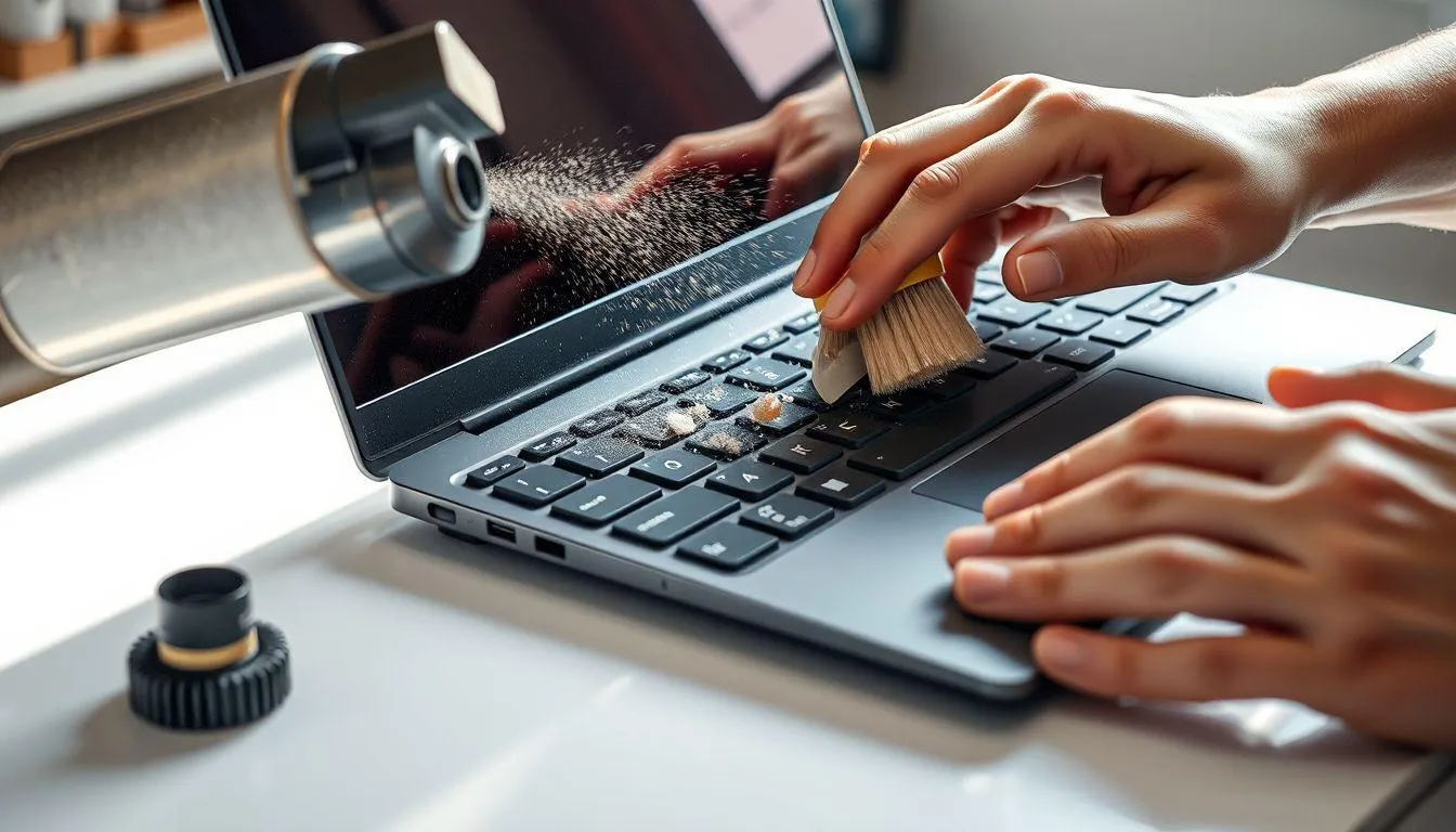 Bersihkan Keyboard dari Debu dan Kotoran (c) Ilustrasi AI
