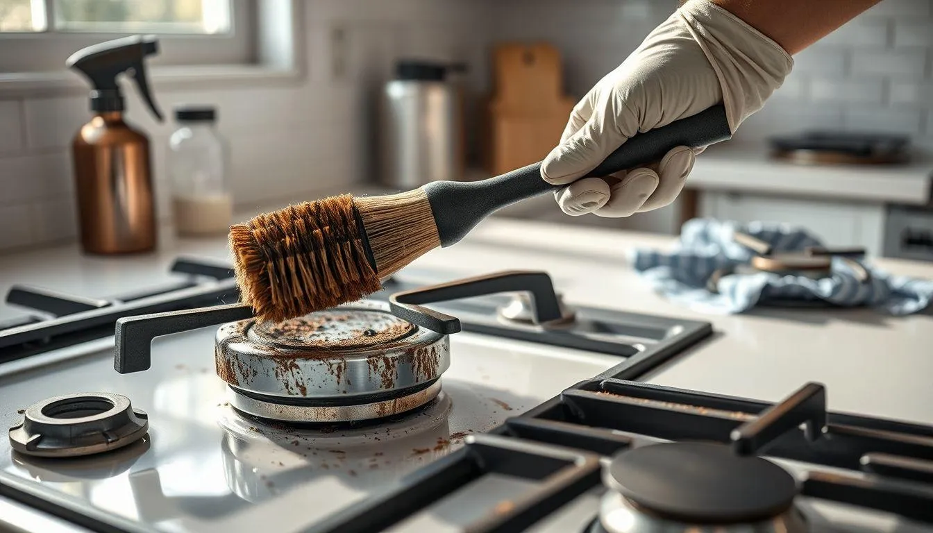 7. Membersihkan Cerobong Kompor Secara Menyeluruh (c) Ilustrasi AI