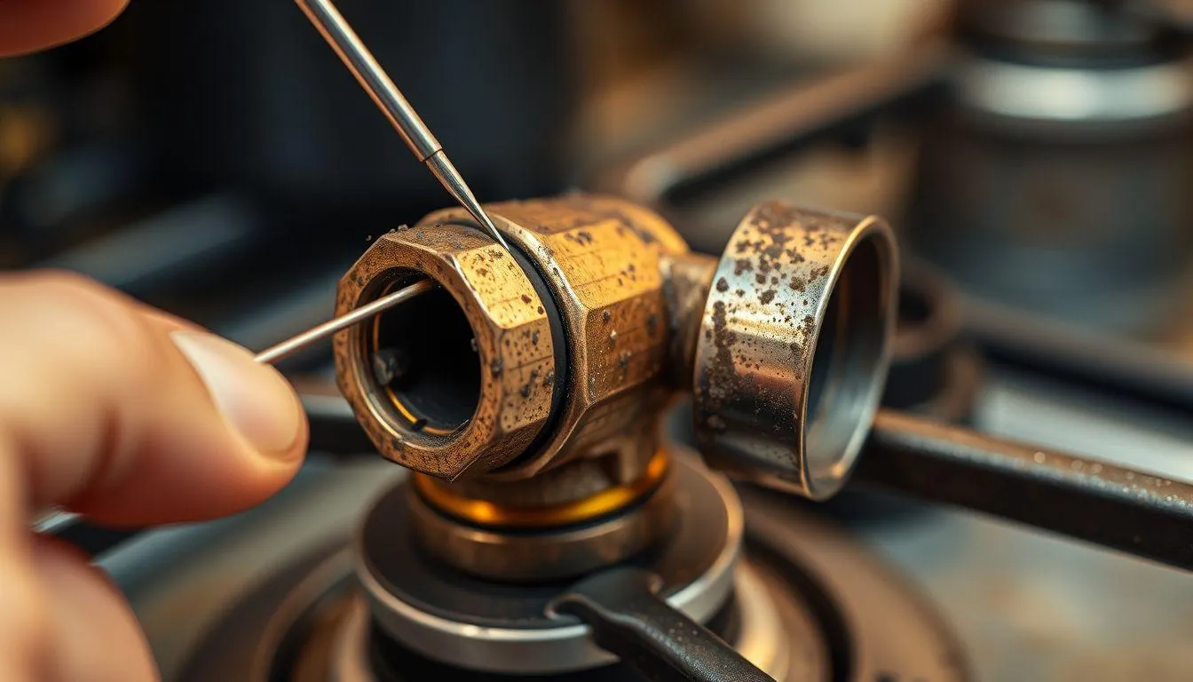 5. Membersihkan Sprayer Kompor Gas (c) Ilustrasi AI