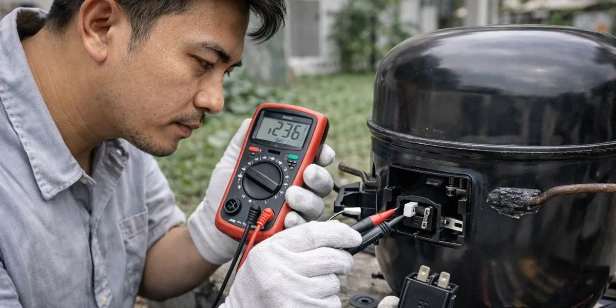 3. Memeriksa dan Mengganti Relay Kompresor (c) Ilustrasi AI