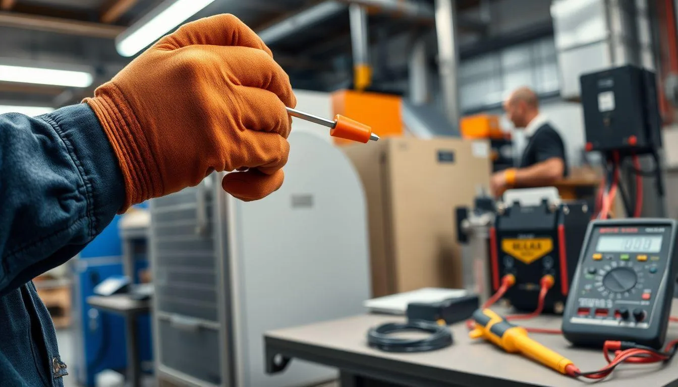 5. Memeriksa Kapasitor Start Kompresor (c) Ilustrasi AI