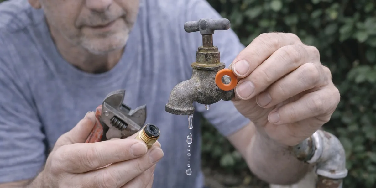 1. Cara Memperbaiki Kran Air Besi yang Bocor dengan Mengganti Washer