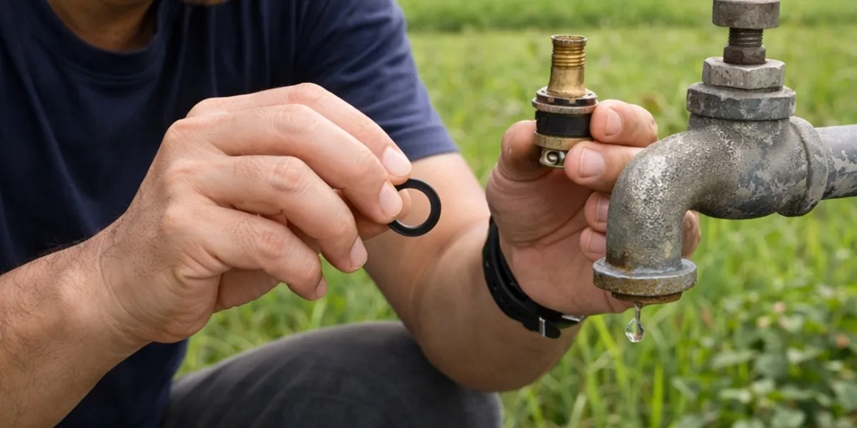 2. Cara Memperbaiki Kran Air Besi yang Bocor dengan Mengganti O-ring