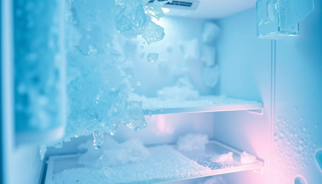 Penyebab Utama Bunga Es Menumpuk di Kulkas (c) Ilustrasi AI