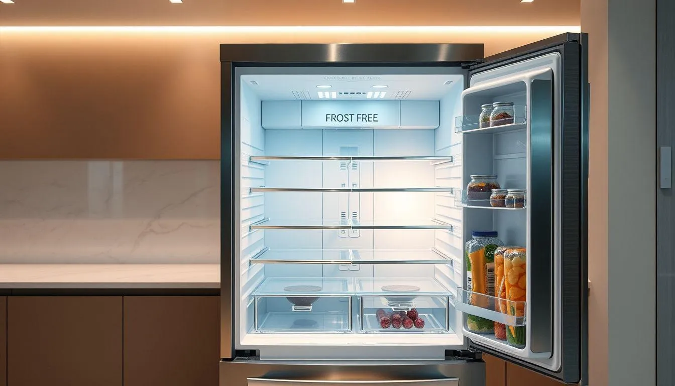 Solusi Modern: Kulkas dengan Fitur Anti Bunga Es (c) Ilustrasi AI