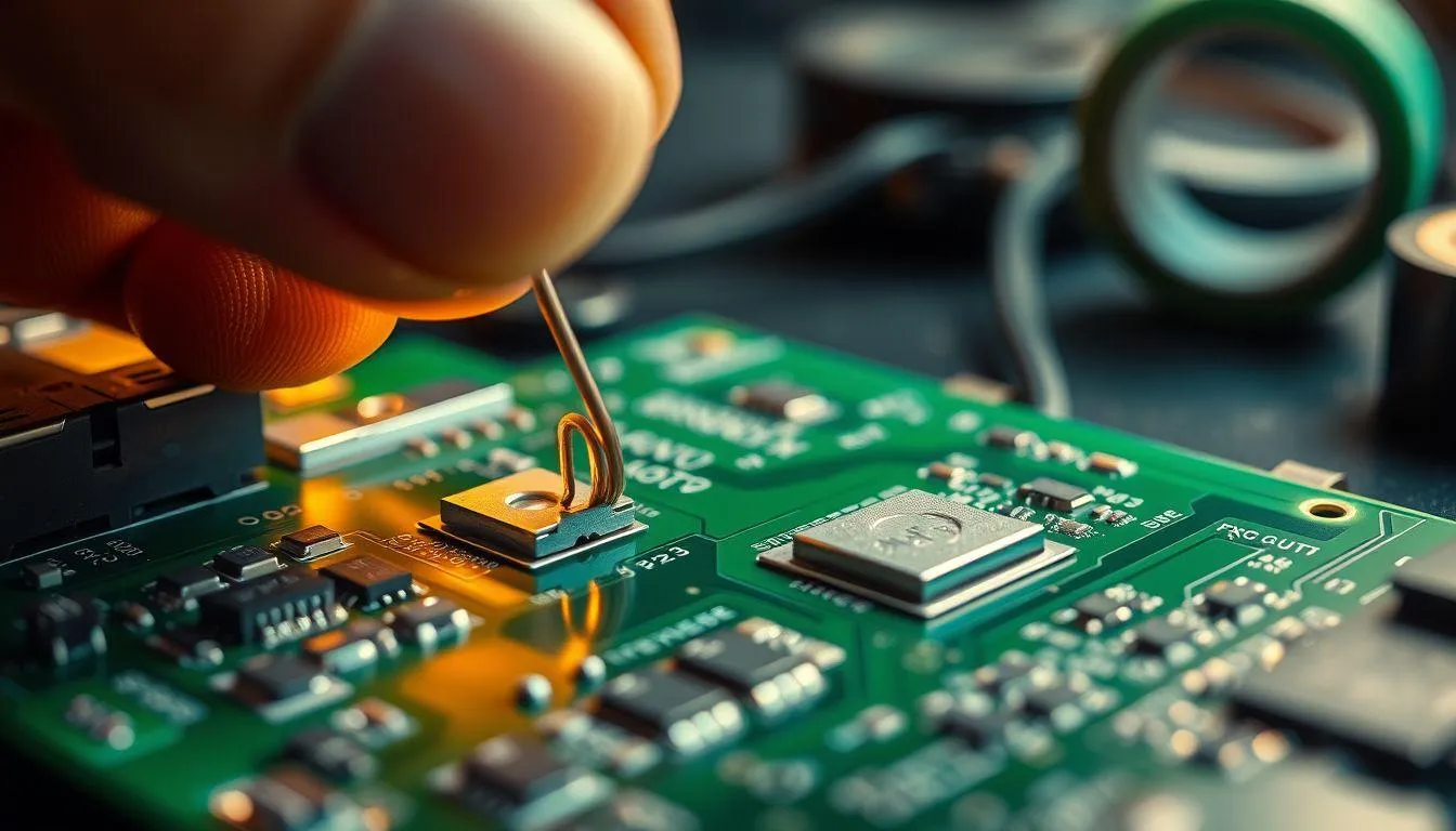 7. Menghubungkan Jalur dengan Kabel Serabut (c) Ilustrasi AI