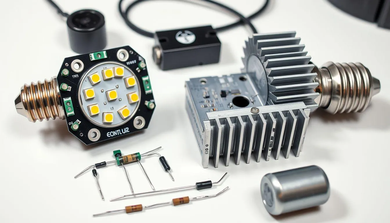 1. Mengenal Komponen Utama Lampu LED (c) Ilustrasi AI