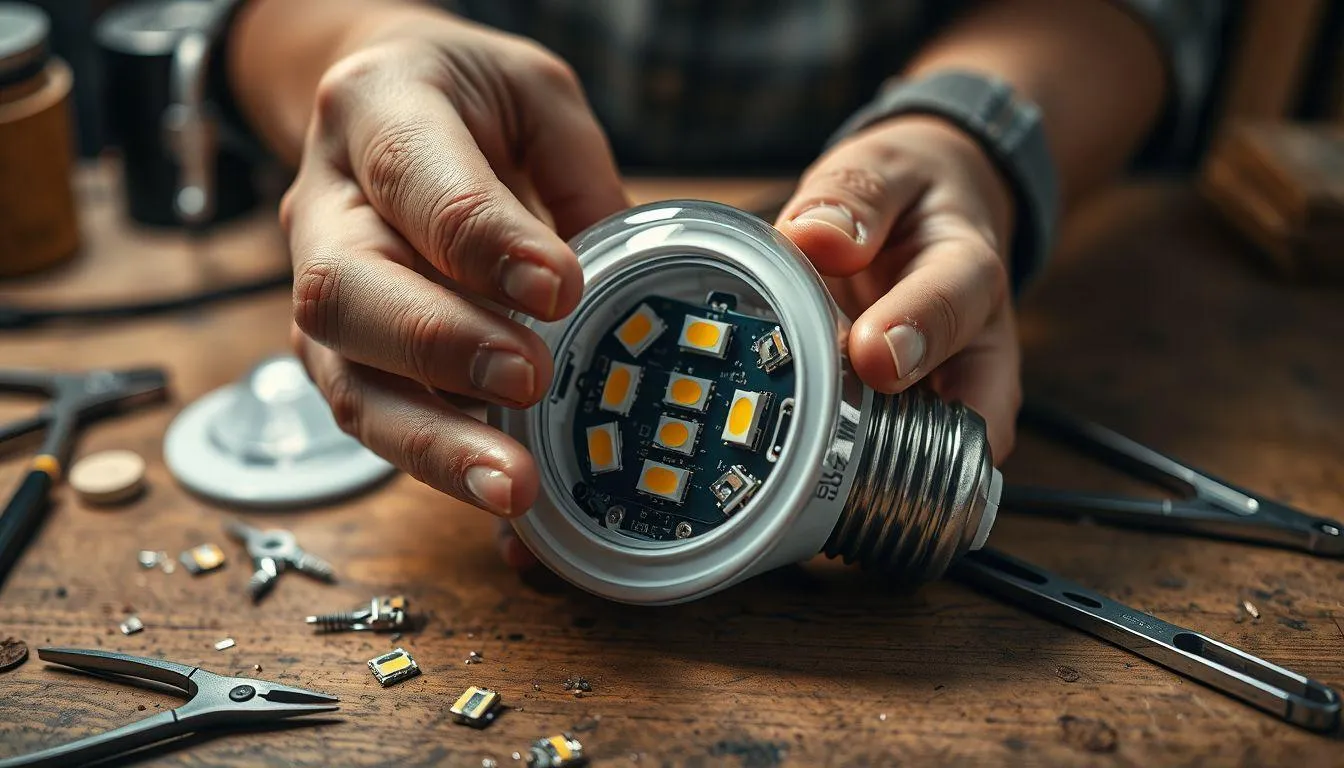 9. Cara Memperbaiki Lampu LED Tanpa Solder (c) Ilustrasi AI