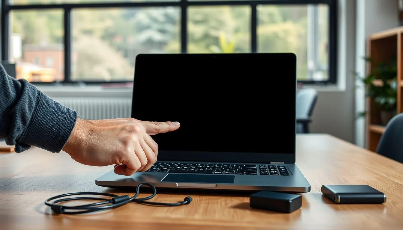 1. Melakukan Hard Restart pada Laptop (c) Ilustrasi AI