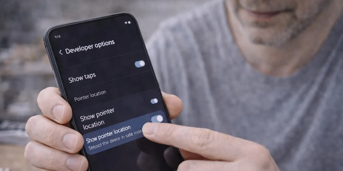 3. Nonaktifkan Show Pointer Location (c) Ilustrasi AI