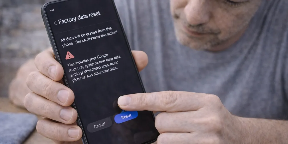 5. Reset HP ke Pengaturan Pabrik (c) Ilustrasi AI