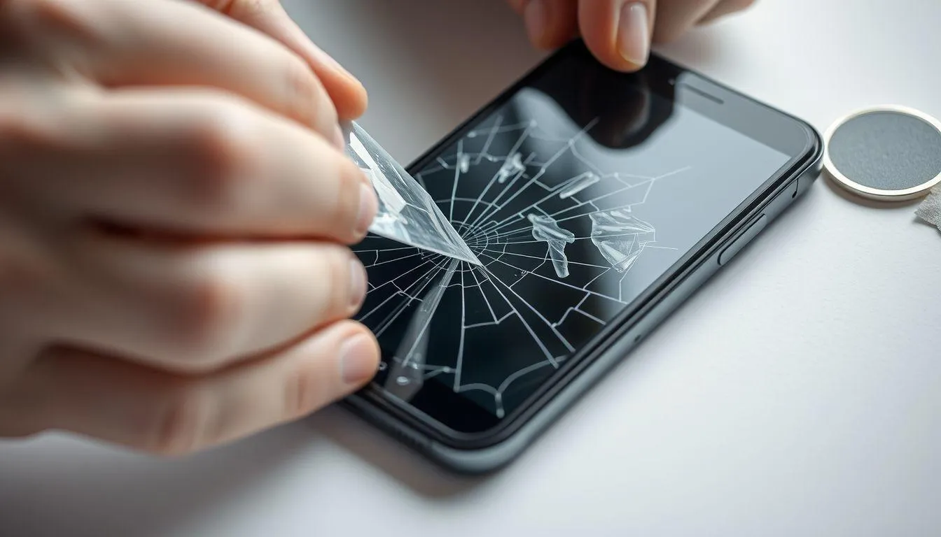 1. Mengamankan Permukaan Layar dengan Selotip Bening (c) Ilustrasi AI