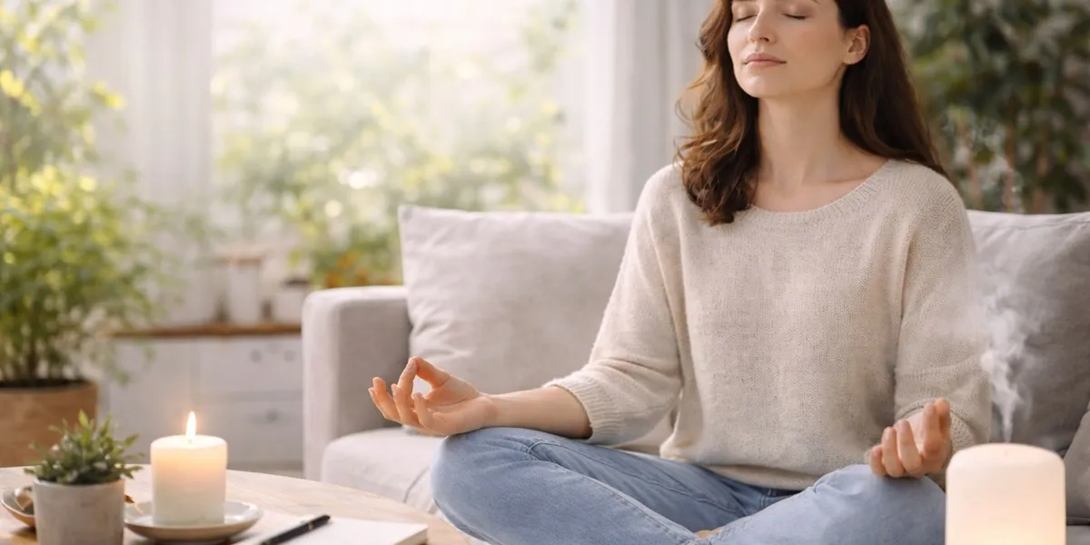 4. Terapkan Teknik Relaksasi dan Mindfulness (c) Ilustrasi AI