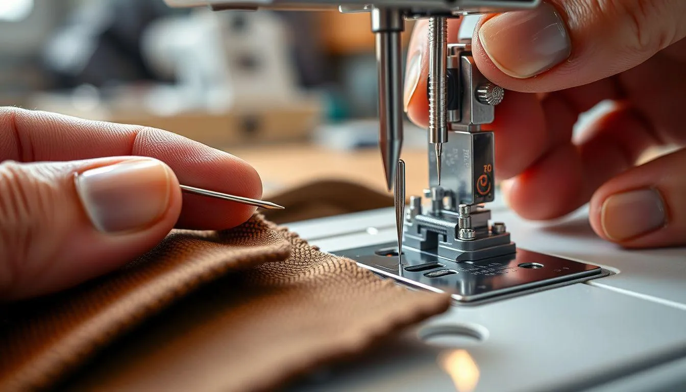 4. Memeriksa dan Mengganti Jarum Jahit yang Sesuai (c) Ilustrasi AI