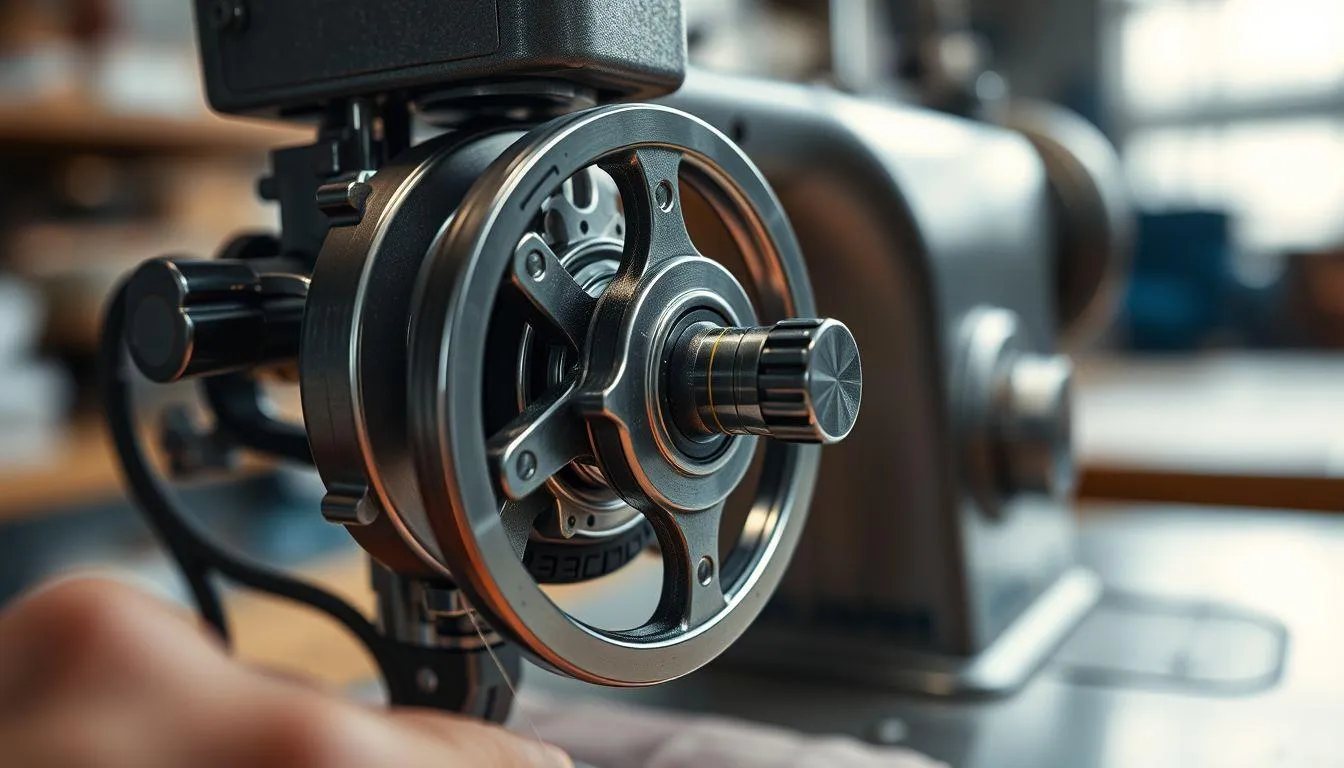 6. Memeriksa Arah Putaran Roda Mesin Jahit (c) Ilustrasi AI