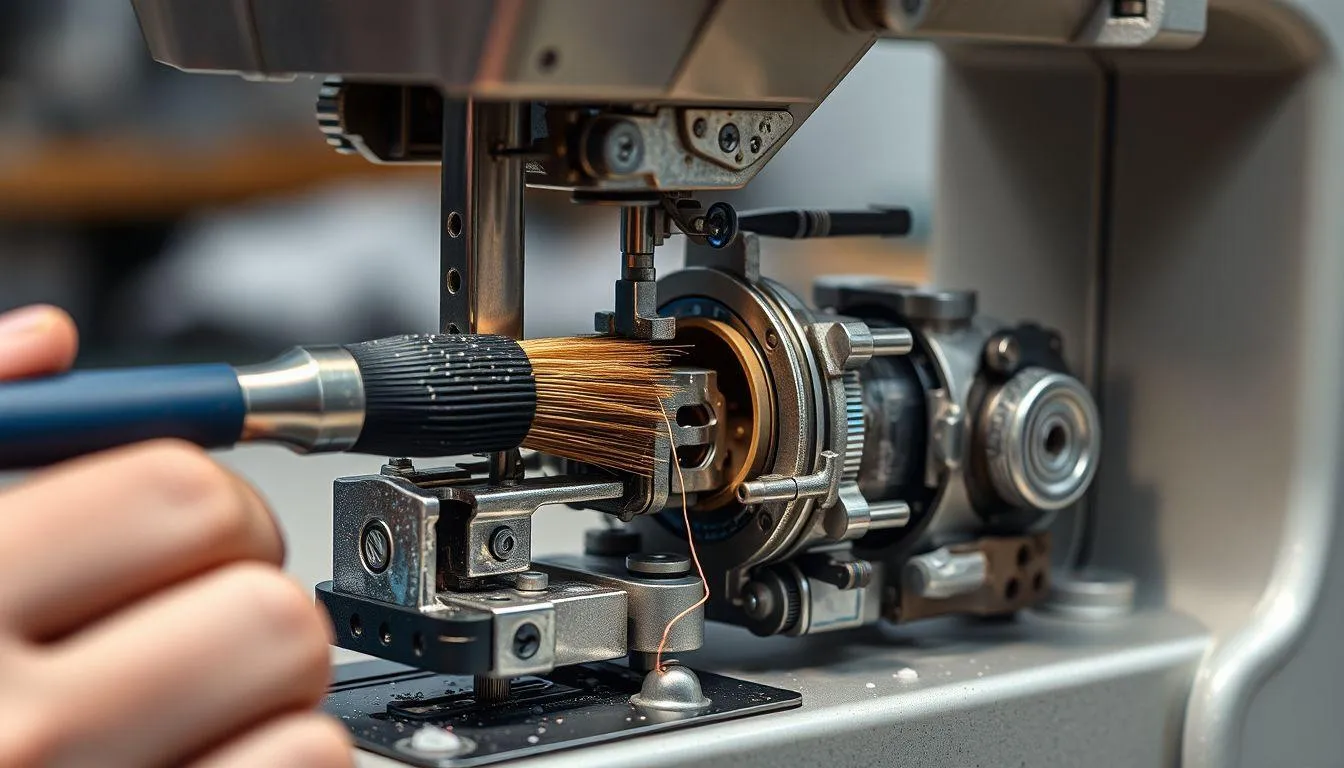 7. Membersihkan dan Melumasi Mesin Jahit Secara Rutin (c) Ilustrasi AI