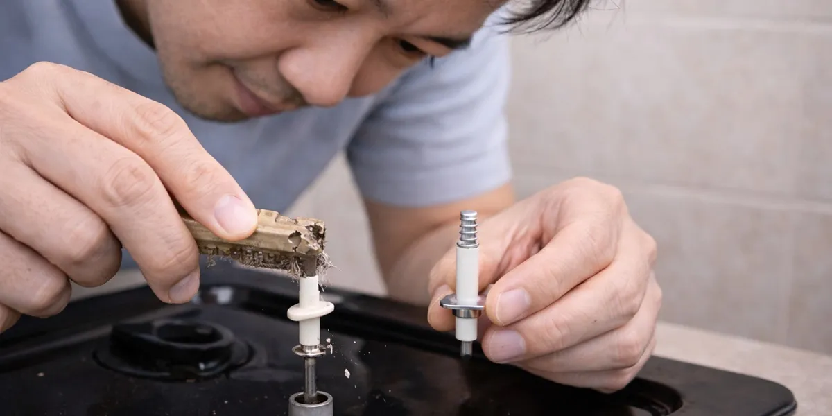 4. Mengganti Pemantik yang Sudah Aus atau Rusak (c) Ilustrasi AI