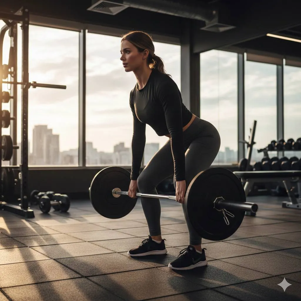 9. Rutin Berolahraga untuk Fleksibilitas dan Kekuatan (c) Ilustrasi AI